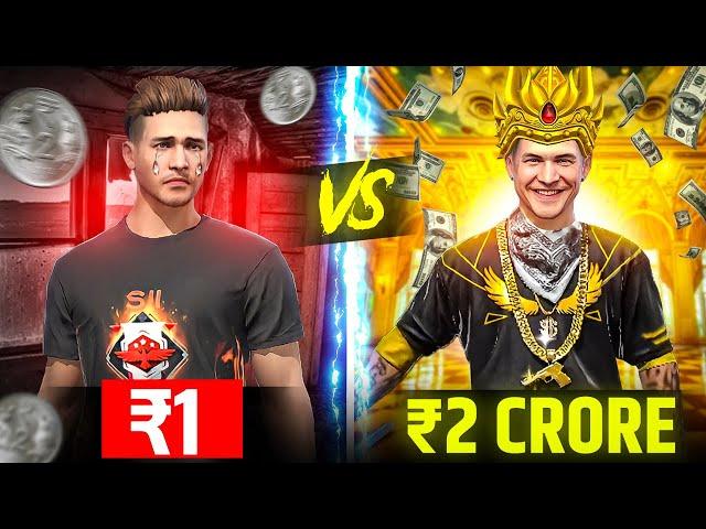 ₹1 VS ₹2 CRORE FF ID  | GARENA FREE FIRE