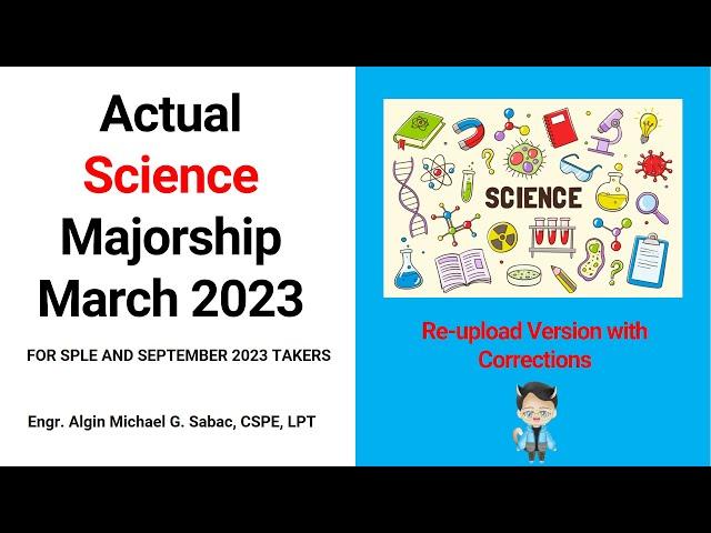 Actual LET March 2023 | General Science Majorship | Verified Answers | FULL VIDEO [REUPLOAD]