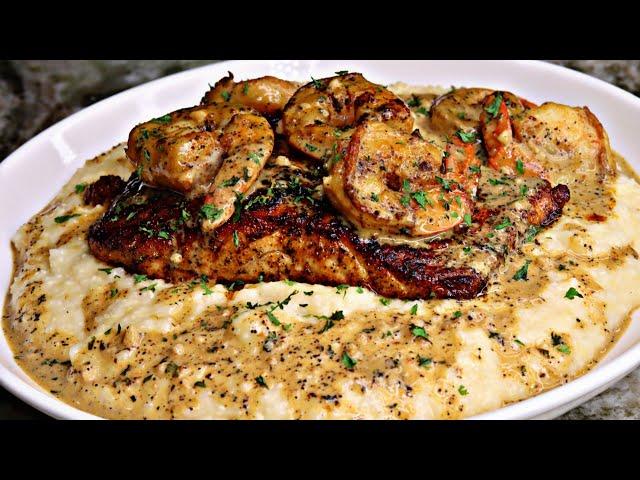 The Best Blackened Salmon Shrimp And Grits Recipe | Must Try Tonight!