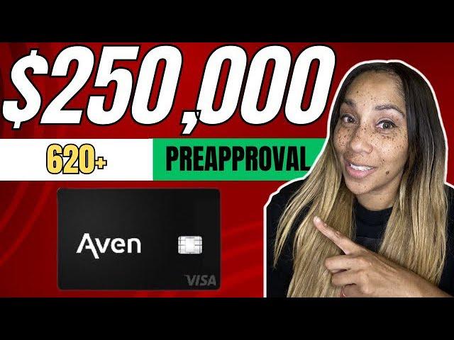 $250,000 Aven Visa Credit Card￼ With Soft Pull Preapproval! 620 Credit Score￼￼ + Approved￼!￼