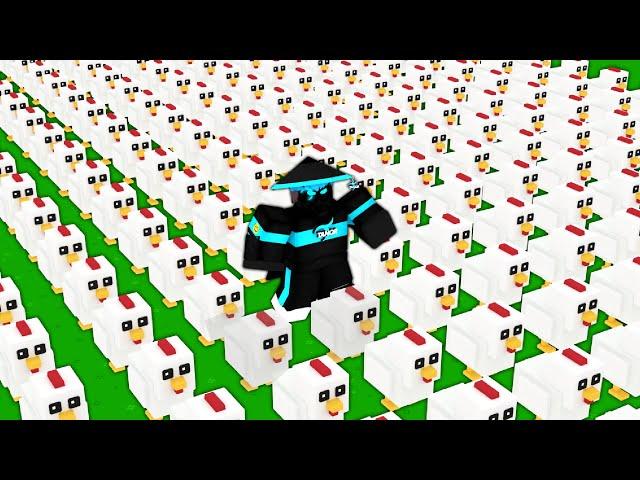 So I built a INFINITE CHICKEN FARM in Roblox Bedwars..