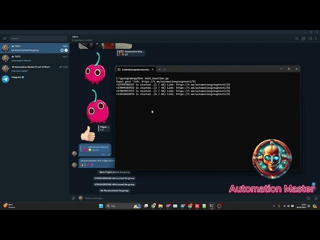 Telegram Reaction Sender Bot | Telegram Automation | #telegramautomation #telegrambot