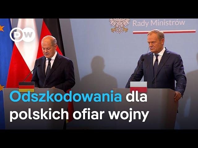 Scholz i Tusk o zadośćuczynieniu dla polskich ofiar wojny