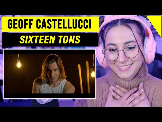 Geoff Castellucci - SIXTEEN TONS - Low Bass Singer - Cover | Singer Reacts & Musician Analysis