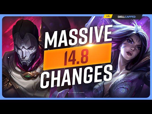 NEW PATCH 14.8 CHANGES: MASSIVE UPDATE - League of Legends