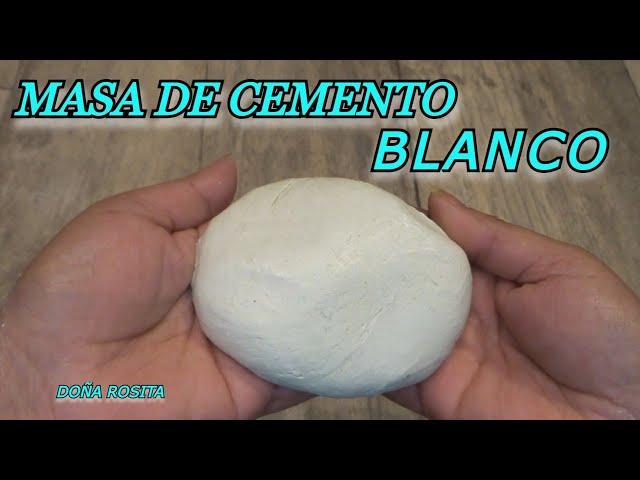  MIRA!!!MASA de CEMENTO blanco FLEXIBLE para MANUALIDADES / HAZ BELLOS ADORNOS  ARCILLA DE CEMENTO