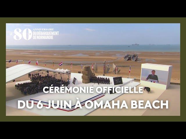 80 ans du Débarquement. Vivez en direct la cérémonie commémorative internationale à Omaha Beach