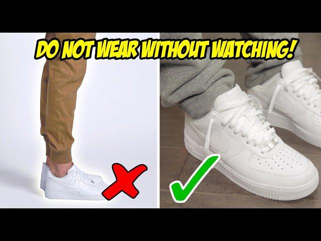 5 MISTAKES YOU'RE MAKING WEARING NIKE AIR FORCE 1's! (MUST WATCH)