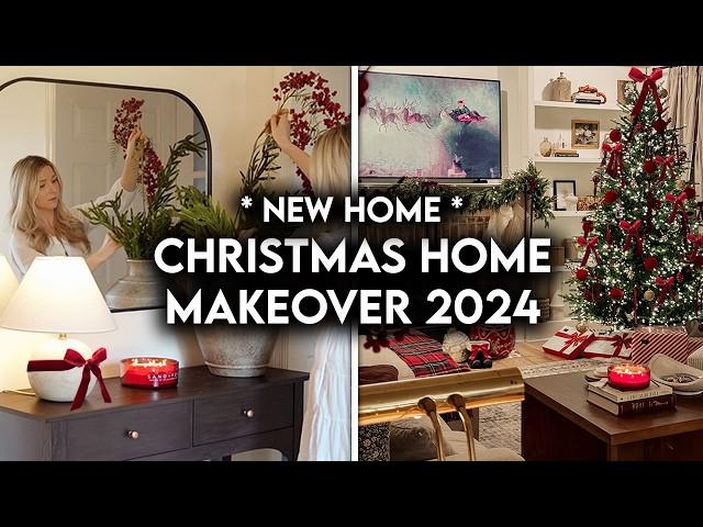 CHRISTMAS HOME MAKEOVER 2024 | NEW HOUSE DECORATE WITH ME + DIY DECOR