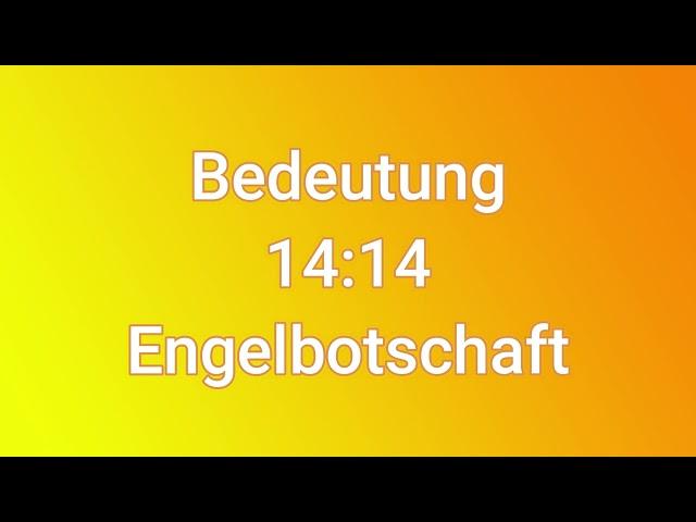 Kennst du die wahre Bedeutung von 1414? Engelbotschaft