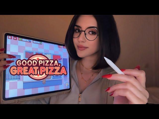 ASMR Lets Play Pizza Maker on My iPad ~ Relaxing Tapping & Whispering