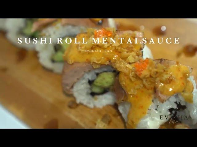 Resep Mentai Sushi Roll super gampang #resepsushiroll #resepsushimentai #resepsushirollmentai