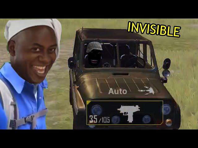 INVISIBLE GLITCH !! Trolling Noobs in Pubg Moible