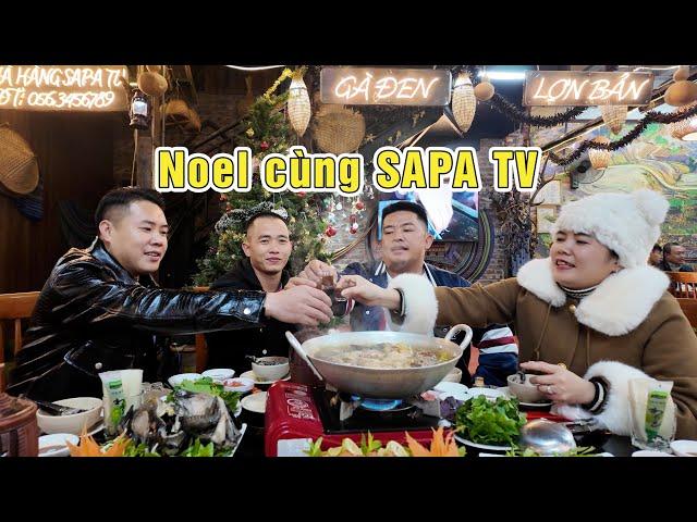 Đọ rượu đón Noel cùng anh Hải chị Tuyên tại nhà hàng Sapa TV