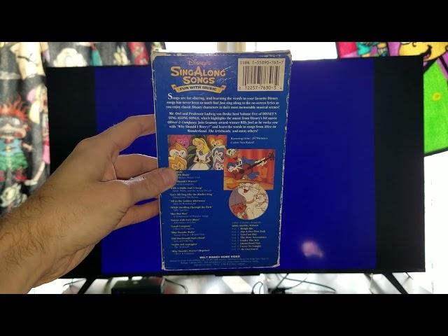 Rewinding A VHS: Disney's Sing Along Songs: Fun With Music 1989 VHS (Ink Label Copy)