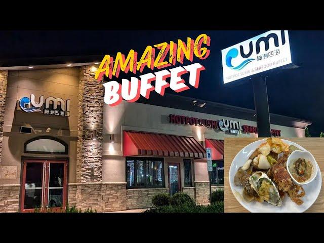 Amazing AYCE Umi Hotpot Sushi & Seafood Buffet Rockville, MD in 4K