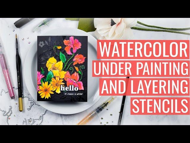 Watercolor Under Painting with Layering Stencils: Prioritizing Projects