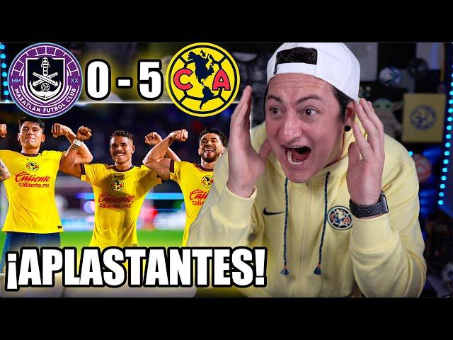 ¡EL TERROR DE LA LIGA! Reacciones Mazatlán 0-5 América