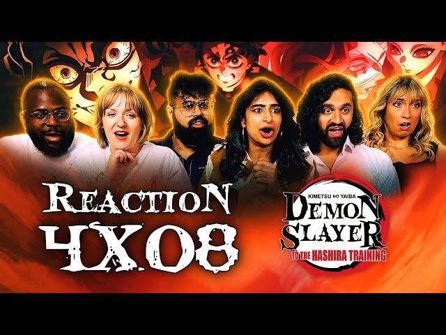 ABSOLUTE CINEMA We beat Muzan!? | Demon Slayer 4x8 "The Hashira Unite" | Normies Group Reaction!