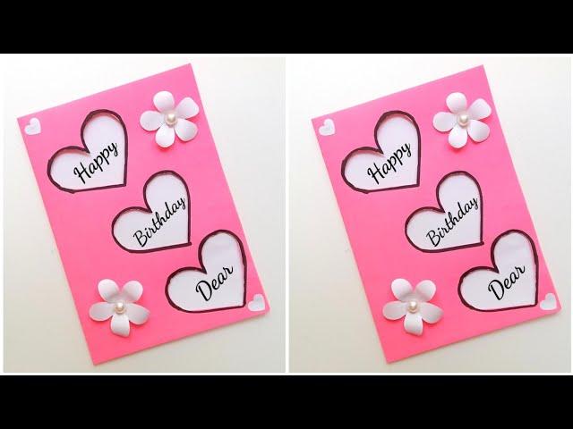 Easy & Beautiful Birthday Greeting Card • Easy handmade birthday card for bestfriend • greeting card