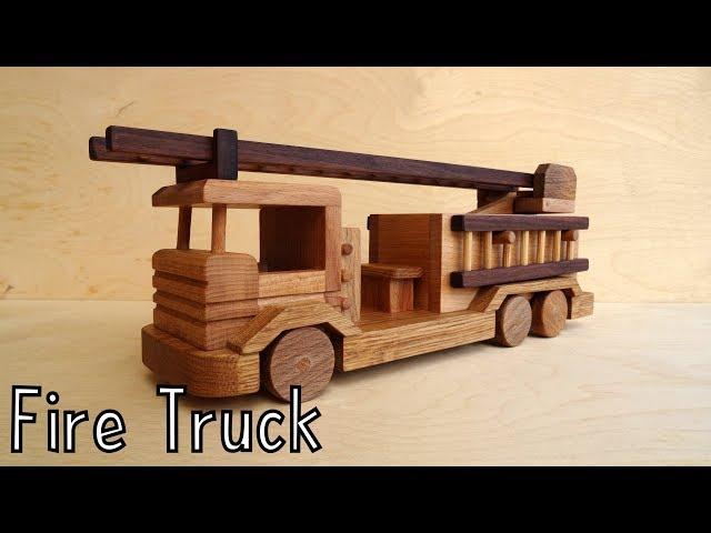 How To Make a Wooden Toy Fire Truck | Wooden Miniature - Wooden Creations