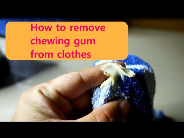 How to Remove Gum From Clothes | How to Remove Gum From Fabric