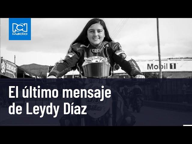 Este fue el último mensaje de la motociclista antes de su accidente en el Autódromo de Tocancipá