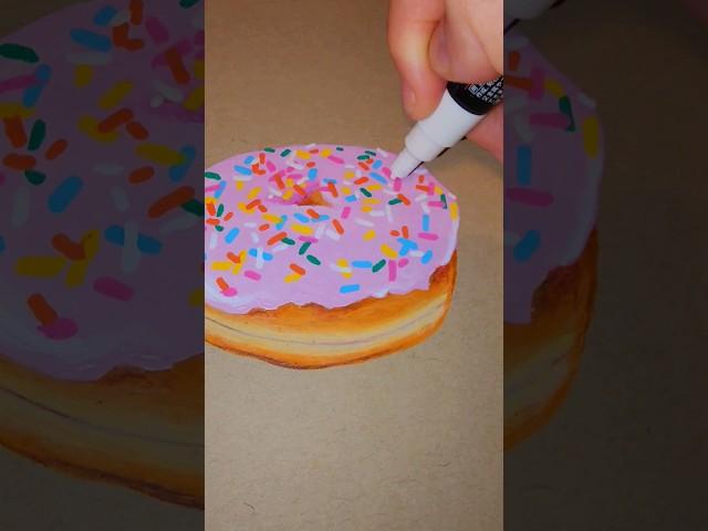 Drawing a pink Donut with Sprinkles 