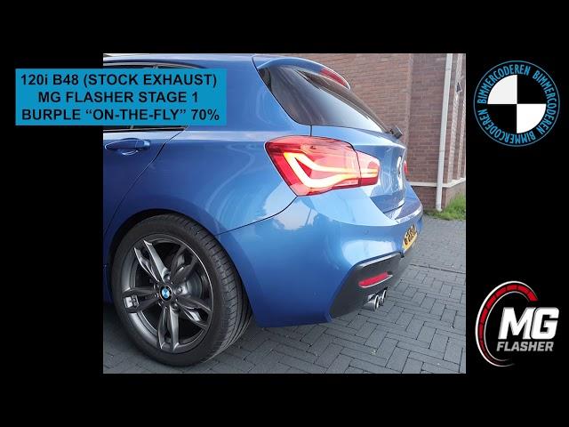 MG Flasher Stage 1 - BMW F20 120i B48 exhaust burple