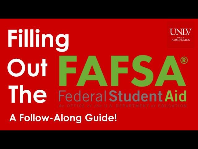 FAFSA Application Assistance!