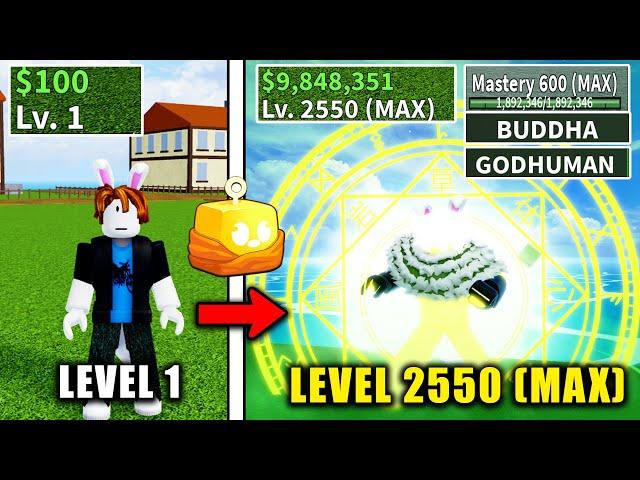 Beating Blox Fruits as Noob Bacoon | Full Mink Race V4 Awakened | Budha Awakened In BloxFruits!