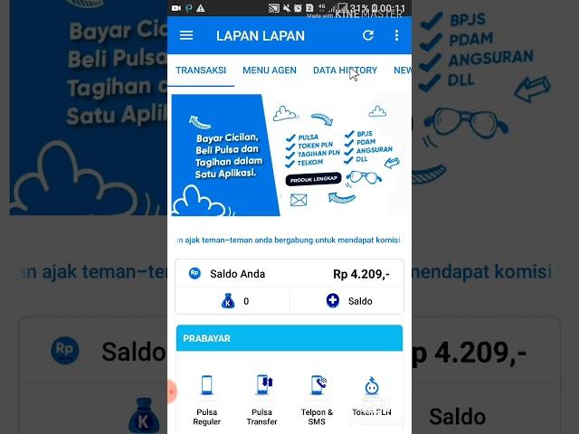 LapanLAPAN - Cara Melakukan Transaksi Pulsa Regular di Aplikasi Lapan Lapan