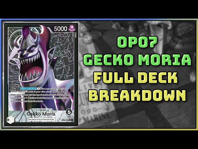 OP07 Full Gecko Moria Breakdown!! || My Treasure Cup Winning Deck