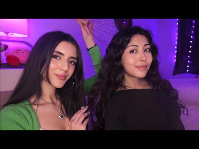 Real Person Hair Play, Face Brushing & Tracing ft. @AngelicLofiASMR  ~ ASMR Personal Attention