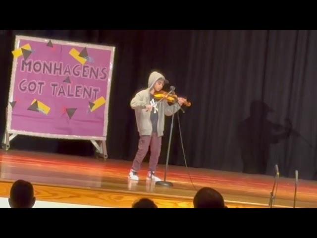 Boy GOES INSANE on the violin (Talent Show)