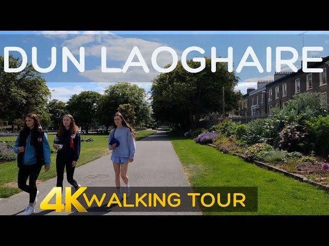 Dun Laoghaire, DUBLIN IRELAND  Walking Tour 4k 60fps