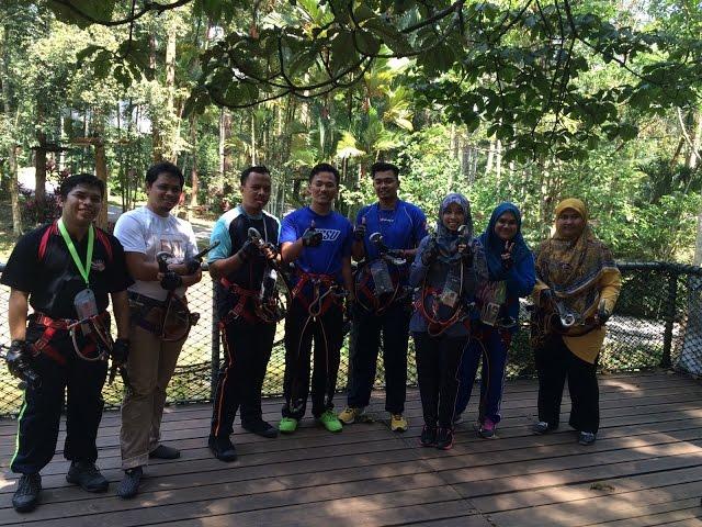 Skytrexx Adventure (Extreme) Bersama Staff Institut Darul Ehsan