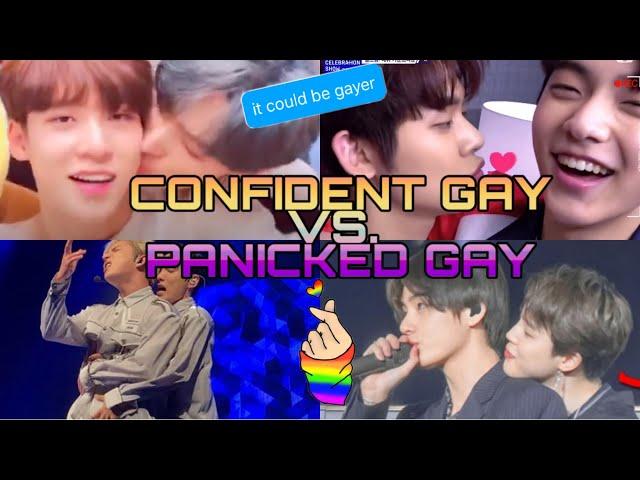 KPOP Idols - Confident Gay vs Panicked Gay