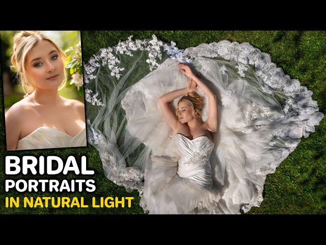 Bridal portrait shoot in natural light | How to pose a bride