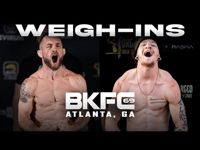 BKFC 69 RICHARDSON vs LARRIMORE WEIGH IN