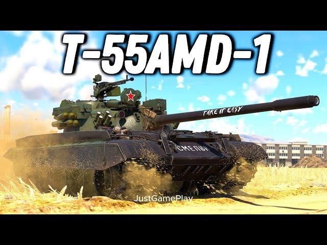 T-55AMD-1 Soviet Main Battle Tank Gameplay | War Thunder No Commentary