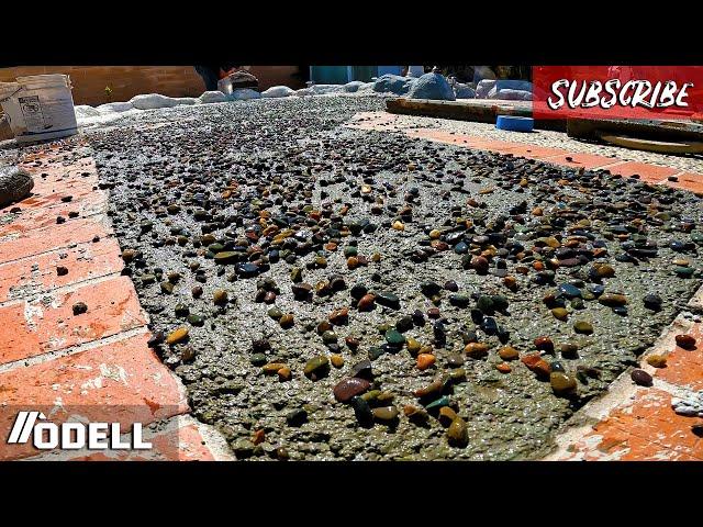 DIY How to Get Exposed Aggregate Concrete Finish