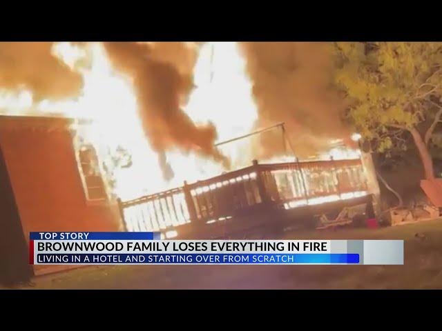 Brownwood family starting over after losing home, pets, and belongings to fire