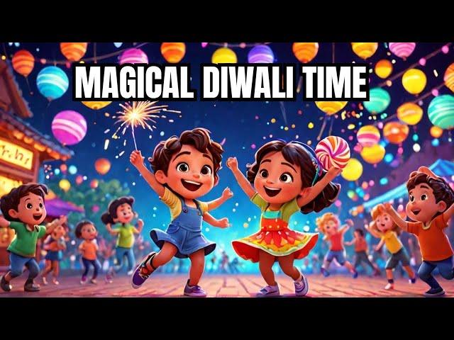  Diwali Magic!  Kids Song About Lights, Colors, & Sweets!  | Sing Along Now!