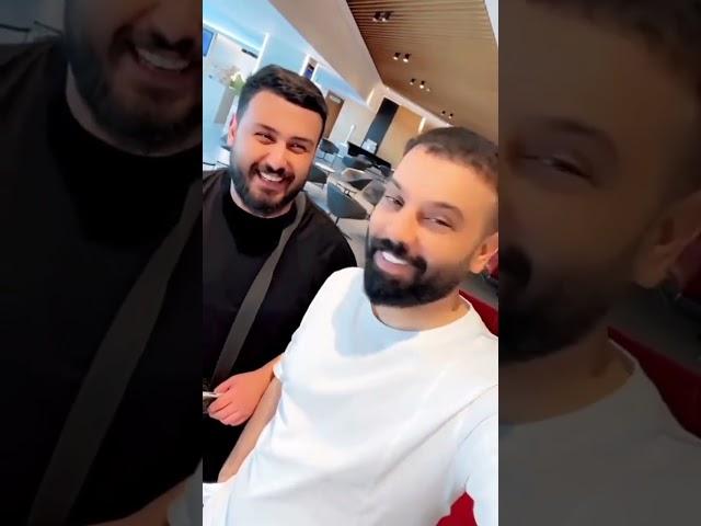 سناب چات الناي احمد جواد مع العازف احمد الطائي من مطار بيروت الى بغداد
