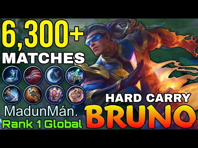 6,300+ Matches Bruno Hard Carry Marksman - Top 1 Global Bruno by MadunMàn. - Mobile Legends