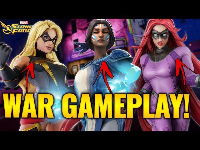 THEY ARE RIDICULOUS! Absolute A-Force Redefines WAR! Explosive Gameplay! - Marvel Strike Force