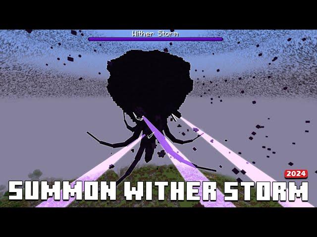 How to Summon Wither Storm in Minecraft (Bedrock/PE/Java) 101% Working