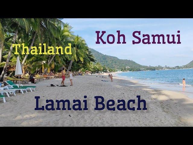 Exploring Koh Samui Lamai Beach and Lamai Road: A first person walking tour #lamaibeach #kohsamui