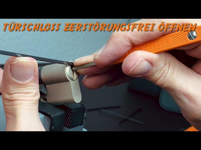 Türschloss zerstörungsfrei öffnen/Lockpicking Deutsch/Schloss ohne Schlüssel öffnen/ Schloss knacken